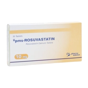 Pms-Rosuvastatin 10mg Pharmascience 3 vỉ x 10 viên Pms-Rosuvastatin 10mg Pharmascience 3 vỉ x 10 viên