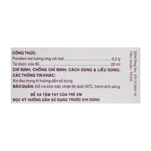 Povidone iodine 10 F.T Pharma 20ml Povidone iodine 10 F.T Pharma 20ml