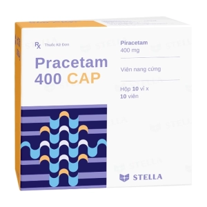 Pracetam 400 Cap Stellapharm 10 vỉ x 10 viên (Piracetam)