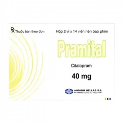 Pramital 40mg Anfarm Hellas 2 vỉ x 14 viên - Điều trị bệnh trầm cảm