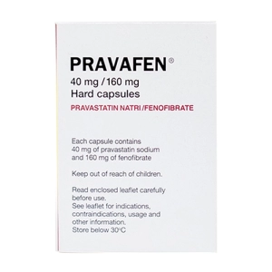 Pravafen Hyphens 30 viên (Pravastatin + Fenofibrat)