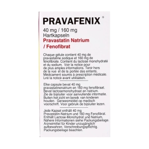 Pravafenix 40mg/160mg SMB Technology 90 viên (Pravastatin + Fenofibrate)