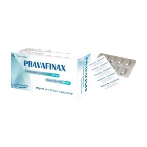 Pravafinax Herabiopharm 6 vỉ x 10 viên (Fenofibrat + Pravastatin natri)