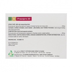 Prazopro 20 TV.Pharm 2 vỉ x 7 viên Prazopro 20 TV.Pharm 2 vỉ x 7 viên