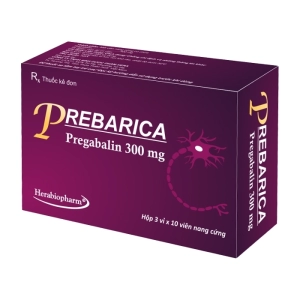 Prebarica 300mg Herabiopharm 3 vỉ x 10 viên (Pregabalin)