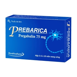 Prebarica 75mg Herabiopharm 3 vỉ x 10 viên (Pregabaline)
