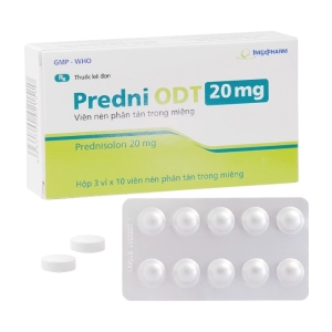 Predni ODT 20mg Imexpharm 3 vỉ x 10 viên (Prednisolone)