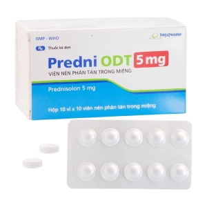 Predni ODT 5mg Imexpharm 10 vỉ x 10 viên (Prednisolone)