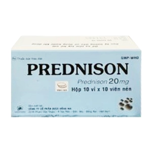 Prednison 20 Donaipharm 10 vỉ x 10 viên (Prednisone)