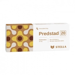 Predstad 20 Stellapharm 2 vỉ x 10 viên Predstad 20 Stellapharm 2 vỉ x 10 viên