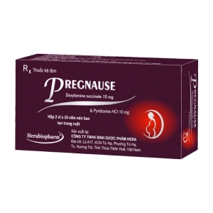 Pregnause Herabiopharm 2 vỉ x 10 viên (Doxylamine + Pyridoxine)