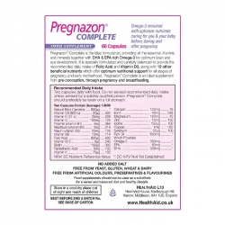 Pregnazon Complete Healthaid 4 vỉ x 15 viên - Viên uống bổ bầu Pregnazon Complete Healthaid 4 vỉ x 15 viên - Viên uống bổ bầu