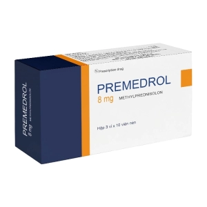 Premedrol 8mg 3 vỉ x 10 viên (Methylprednisolon)