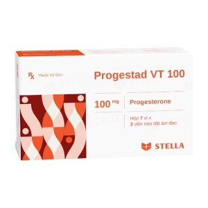 Progestad VT 100 Stellapharm 7 vỉ x 3 viên (Progesterone)