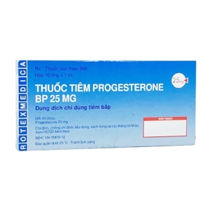 Progesterone Injection BP 25mg Panpharma 10 ống x 1ml (Progesterone)