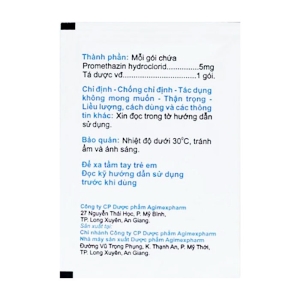 Promethazin 5mg Agimexpharm 10 gói x 1.6g