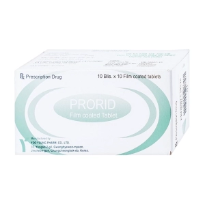 Prorid 5mg Yoo Young 10 vỉ x 10 viên (Finasteride) Prorid 5mg Yoo Young 10 vỉ x 10 viên (Finasteride)