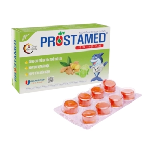 Prostamed Gigagroup 3 vỉ x 8 viên - Viên ngậm chanh gừng