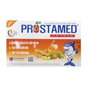 Prostamed Gigagroup 3 vỉ x 8 viên - Viên ngậm quất gừng mật ong
