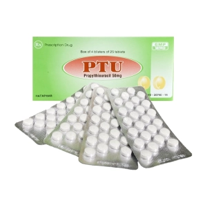 PTU 50mg Hataphar 4 vỉ x 25 viên