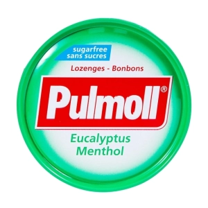 Pulmoll Eucalyptus Menthol 45g - Kẹo ngậm không đường