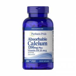 Puritan’s Pride Absorbable Calcium 1200mg Plus Vitamin D3 25mcg, 200 viên