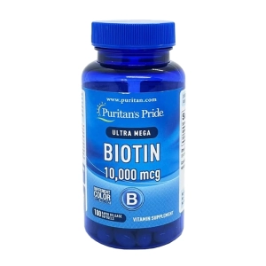 Ultra Mega Biotin 10000mcg Puritan's Pride 100 viên - Viên uống đẹp tóc