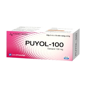 Puyol-100 Davipharm 3 vỉ x 10 viên (Danazol)