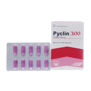 Pyclin 300 PMP - Clindamycin 300 mg Hộp 10 vỉ x 10 viên