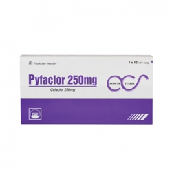 PYFACLOR 250 mg Hộp 1 vỉ x 12 viên PYFACLOR 250 mg Hộp 1 vỉ x 12 viên