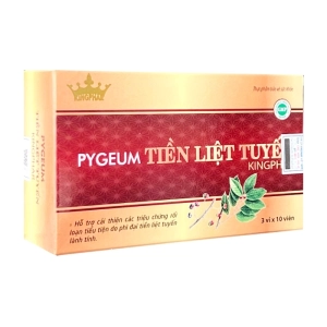 Pygeum Tiền Liệt Tuyến Kingphar 3 vỉ x 10 viên - Hỗ trợ phì đại tiền liệt tuyến