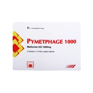 Thuốc tiểu đường Pymetphage 1000mg, Hộp 3 vỉ x 10 viên