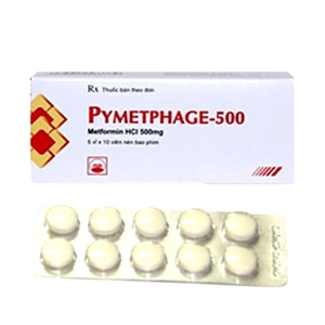 Thuốc Pymetphage - 500, Hộp 5 vỉ x 10 viên 
