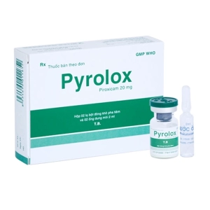 Pyrolox 20mg Bidiphar 2 lọ + 2 ống (Piroxicam)