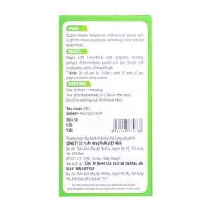 Qee Tree Kingphar 40 viên - Hỗ trợ giảm giãn mạch, trĩ