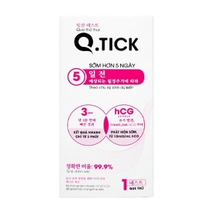 Q.TICK Chân Tâm Pharma 1 que - Que thử thai Q.TICK Chân Tâm Pharma 1 que - Que thử thai