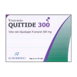 Quitide 300 Aurobindo 3 vỉ x 10 viên (Quetiapine)
