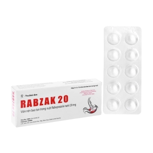 Rabzak 20 Akriti 3 vỉ x 10 viên (Rabeprazole natri)