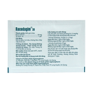 Racedagim 30 Agimexpharm 25 gói x 3g