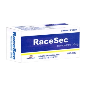 Racesec 30mg Hadiphar 2 vỉ x 10 viên (Racecadotril)