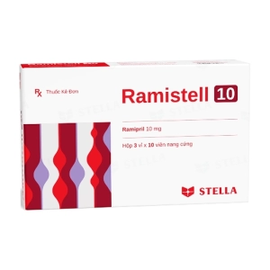 Ramistell 10 Stellapharm 3 vỉ x 10 viên (Ramipril)