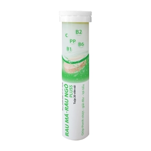 Rau Má - Râu Ngô Plus Thephaco tuýp 20 viên - Viên nén sủi