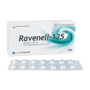 Ravenell-125 Davipharm 4 vỉ x 14 viên (Bosentan)