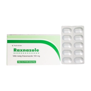 Raxnazole 100mg Micro 1 vỉ x 10 viên (Itraconazole)
