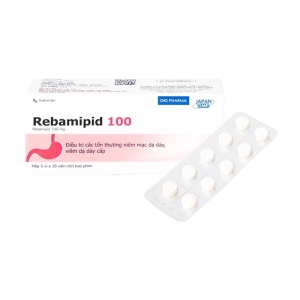 Rebamipid 100 DHG Pharma 5 vỉ x 10 viên Rebamipid 100 DHG Pharma 5 vỉ x 10 viên