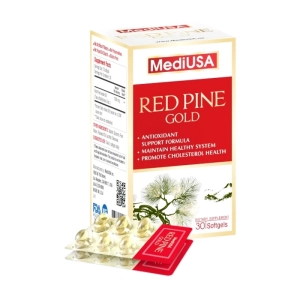 Red Pine Gold MediUSA 5 vỉ x 6 viên - Hỗ trợ tăng sức đề kháng
