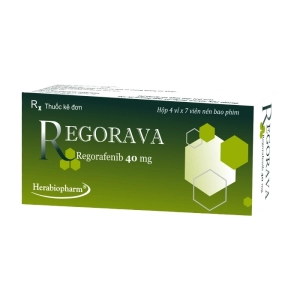 Regorava 40mg Herabiopharm 4 vỉ x 7 viên (Regorafenib)