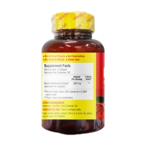 Reishi Mushroom Gold MediUSA 30 viên - Hỗ trợ huyết áp, đường huyết  Reishi Mushroom Gold MediUSA 30 viên - Hỗ trợ huyết áp, đường huyết