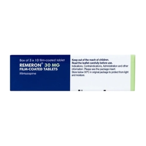 Remeron 30mg MSD 3 vỉ x 10 viên (Mirtazapine)