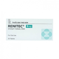 Thuốc tim mạch Renitec 5mg, Hộp 30 viên